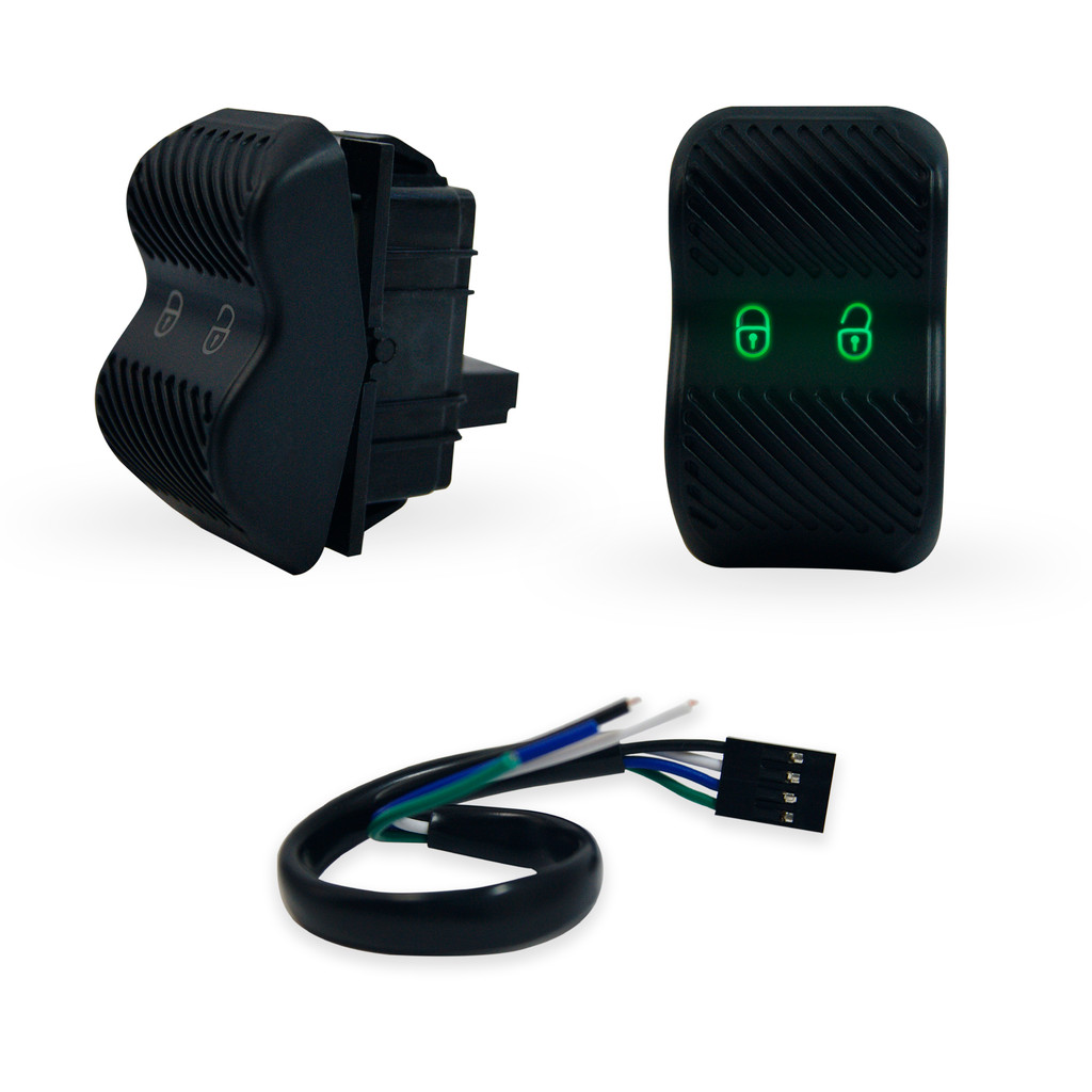 Botão Interruptor Trava elétrica Gol G2 Led Verde em Oferta na Shopee