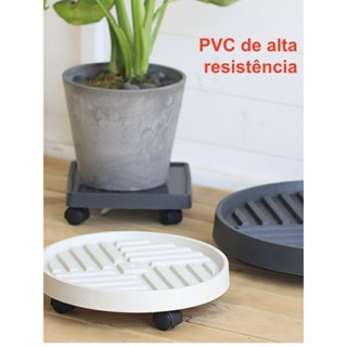 Suporte/bandeja portátil para vasos de flores, com drenagem e aeração, formato redondo para evitar o apodrecimento das r em Oferta na Shopee