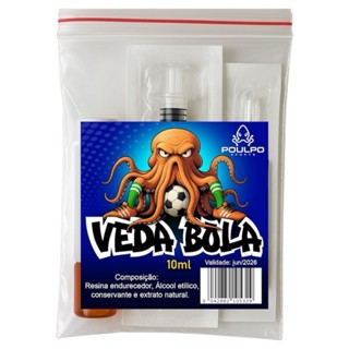 Vedabola Kit Conserto Para Bolas Furadas Poulpo Sports Futebol Vôlei Basquete Futsal Futvôlei em Oferta na Shopee