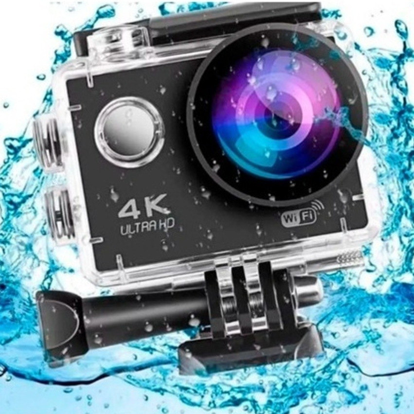 Câmera Esportiva 4K Ultra HD WiFi 30 Metros À Prova D’Água com Controle Janoclick