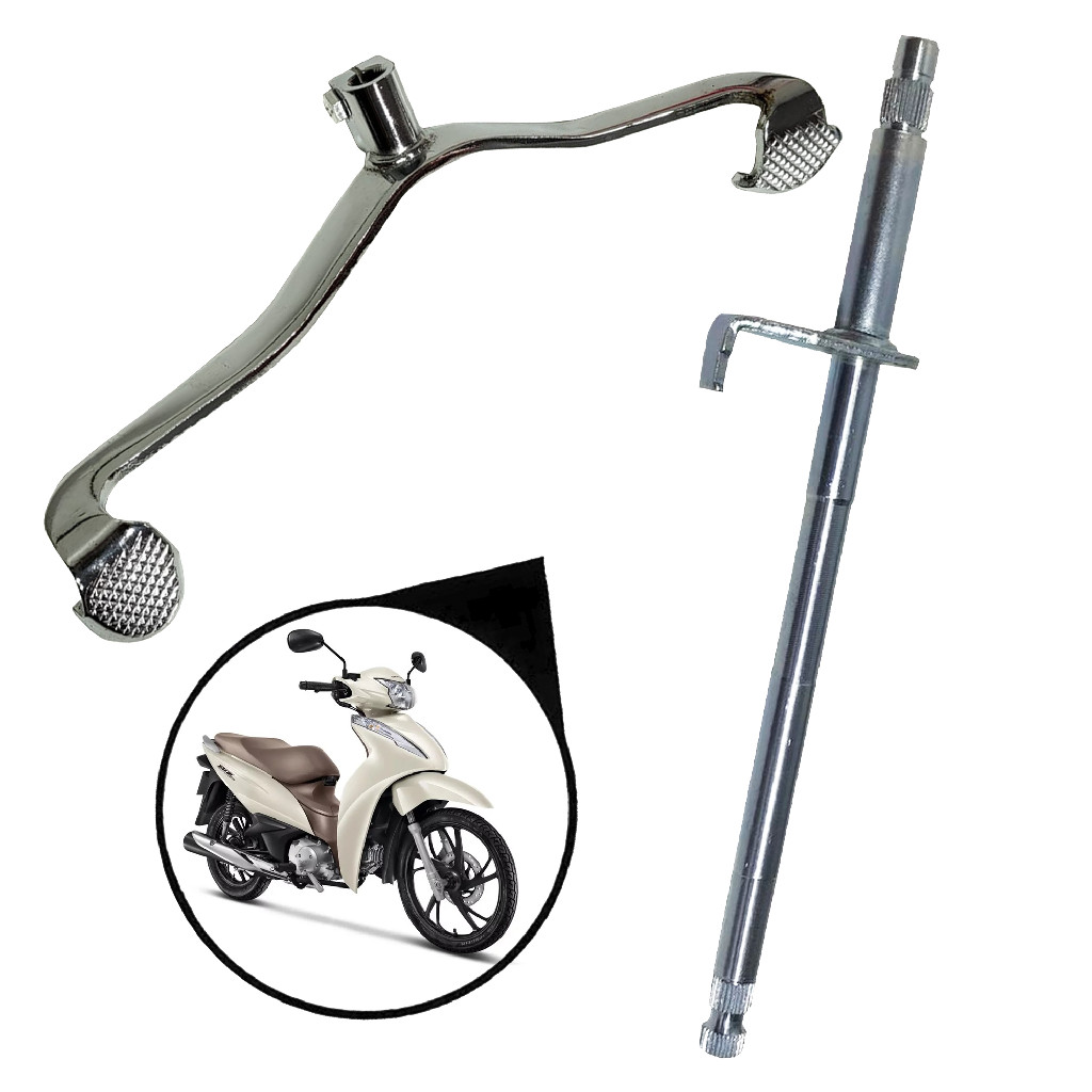 Eixo de Cambio + Pedal de Cambio Honda Biz 125 Ks 2009 A 2010