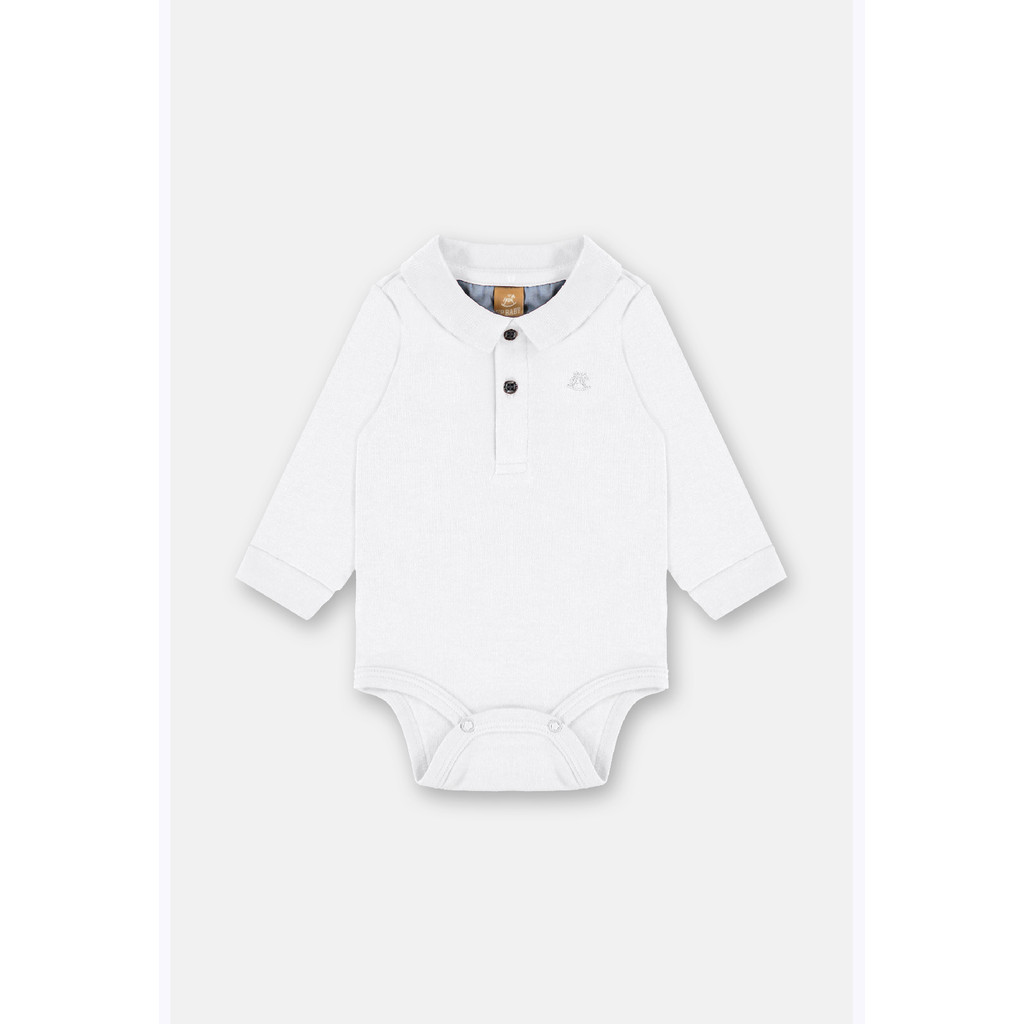Body Polo Manga Longa Bebê Menino Up Baby