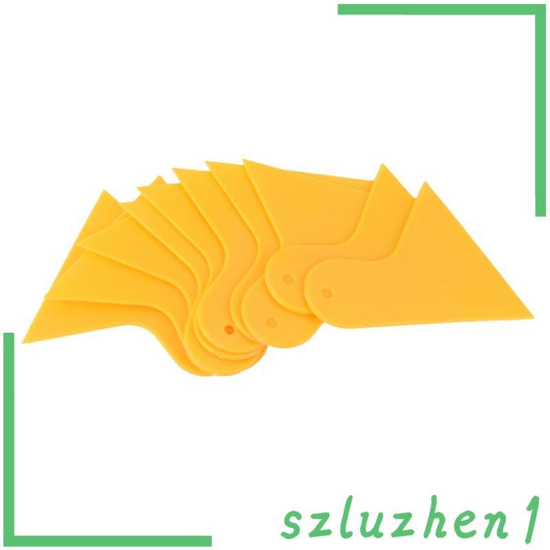 [Szluzhen1] 10 Peças Raspador De Matiz De Viúva De Carro Rodo Ferramentas Ferramenta De Limpeza De Envoltório De Filme D