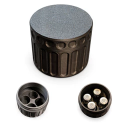 Kit Estojo Organizador Porta 4 Ampolas Case Rígida Para Vacinas Injeções + 4 Tampas