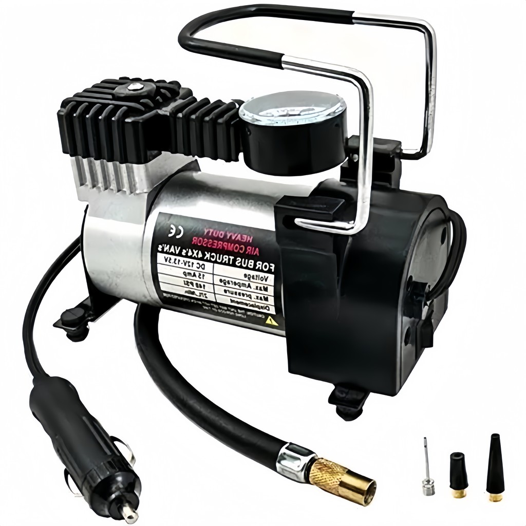 Mini Compressor De Ar 12V Profissional Portátil Elétrico Para Pneu De Carro Bike Moto E Inflaveis