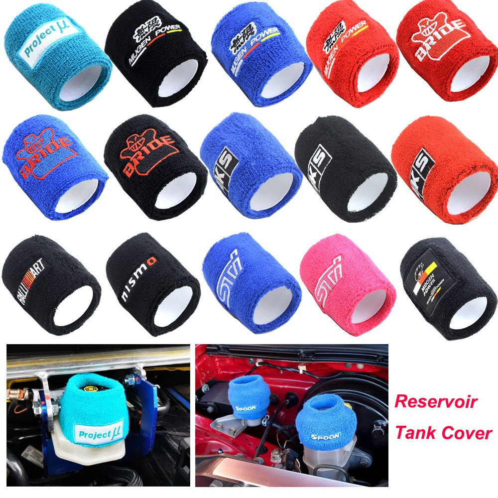 1PC Universal Estilo JDM Auto Carro Freio Embreagem Reservatório De Óleo Tampa Do Tanque Meia Captura Meias