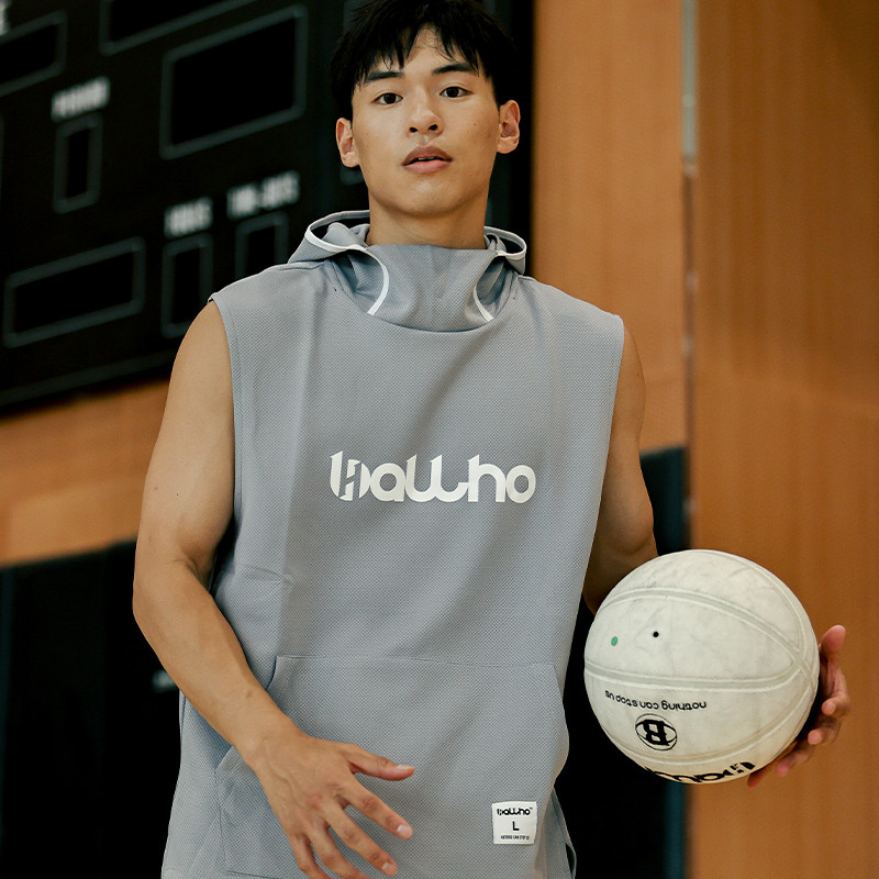 BALLHO Colete com capuz camiseta terno de tiro moletom masculino terno de treinamento de basquete americano esportes cam