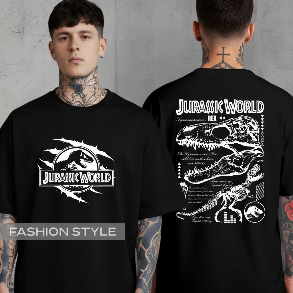 Camiseta Filme Dinossauro T-Rex Skeleton Fóssil Parque Dos Dinossauros Geek Cinema
