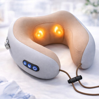 Almofada Massageadora De Pescoço Vibratória Elétrica Usb