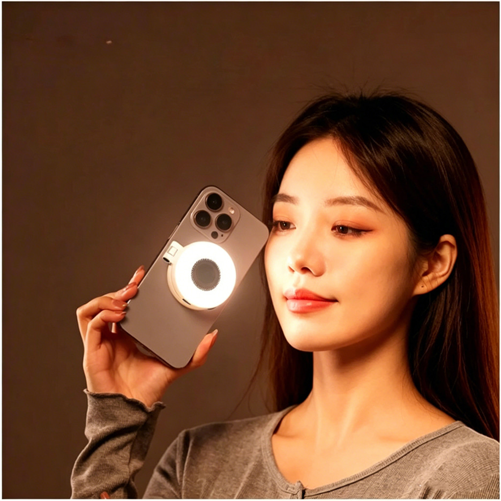 Luz de Preenchimento LED Magnética Portátil, Portátil para Fotos e Vídeos