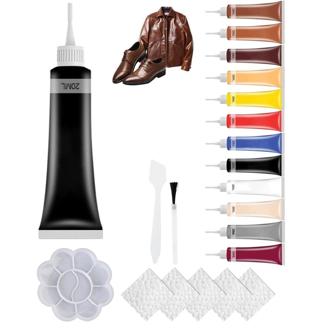 Upgrade Advanced Leather Repair Gel, 2025 Leather Repairs kit for Furniture, Multifunctional Leather Car Seat Vinyl Repa