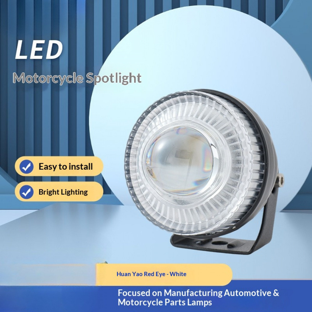 Luzes LED Para Motocicleta Com Cor Dupla , Alto Brilho , Caixa De Alumínio À Prova D'água , Fácil Montagem Externa