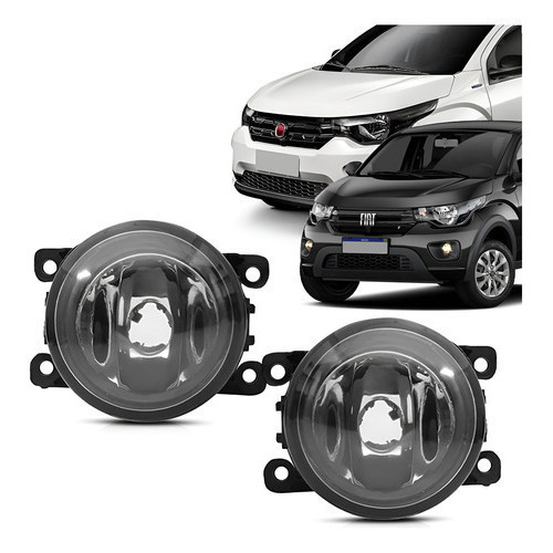 Par Farol De Milha Neblina Fiat Mobi 2016 2017 2018 19 20 21