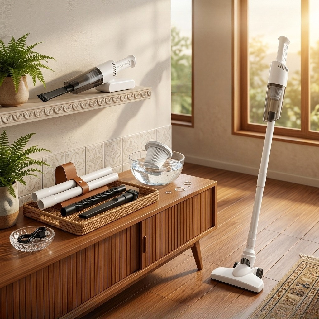 AICOOL Aspirador De Pó Portátil Sem Fio 7 EM 1 Pequeno E Potente Para Carro