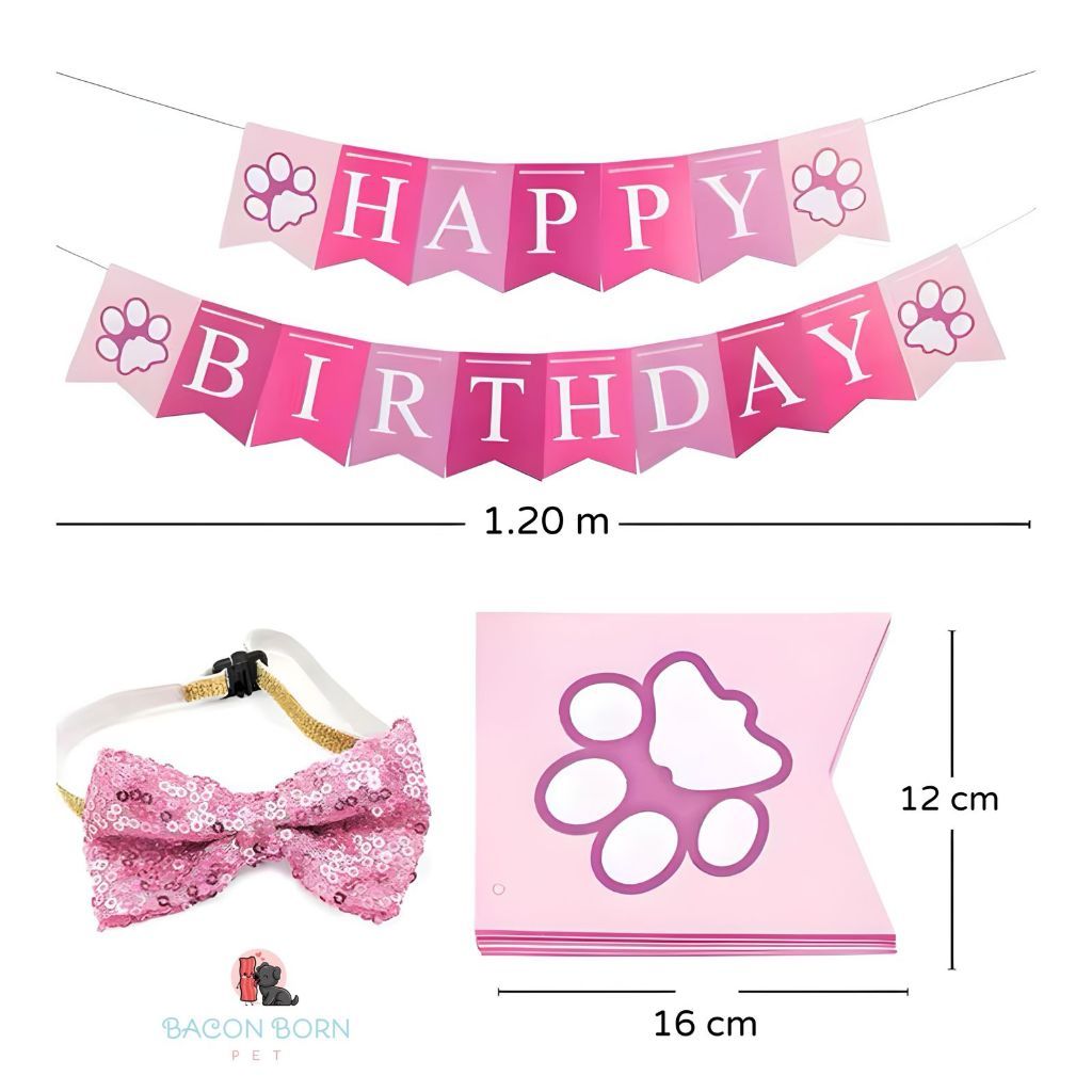Detalhes do Kit Festa Pet Completo Aniversário Creche Cachorro Gatos Todos Portes