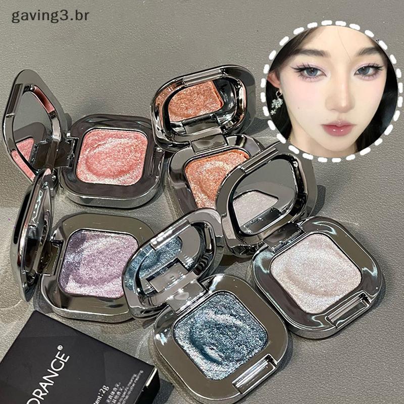 [GAVBR] Paleta De Sombras Monocromáticas HERORANGE Sombra Fosca Esfumaçada Pérola Glitter Baixa Saturação Para Os Olhos