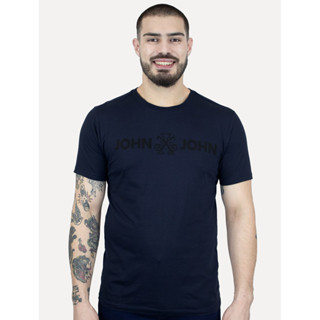 Camiseta John John Masculina JJ Basic Logo Rusty Azul Marinho em Oferta na Shopee