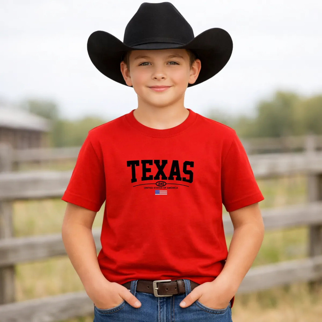 Camiseta Infantil Country Cowboy Texas América