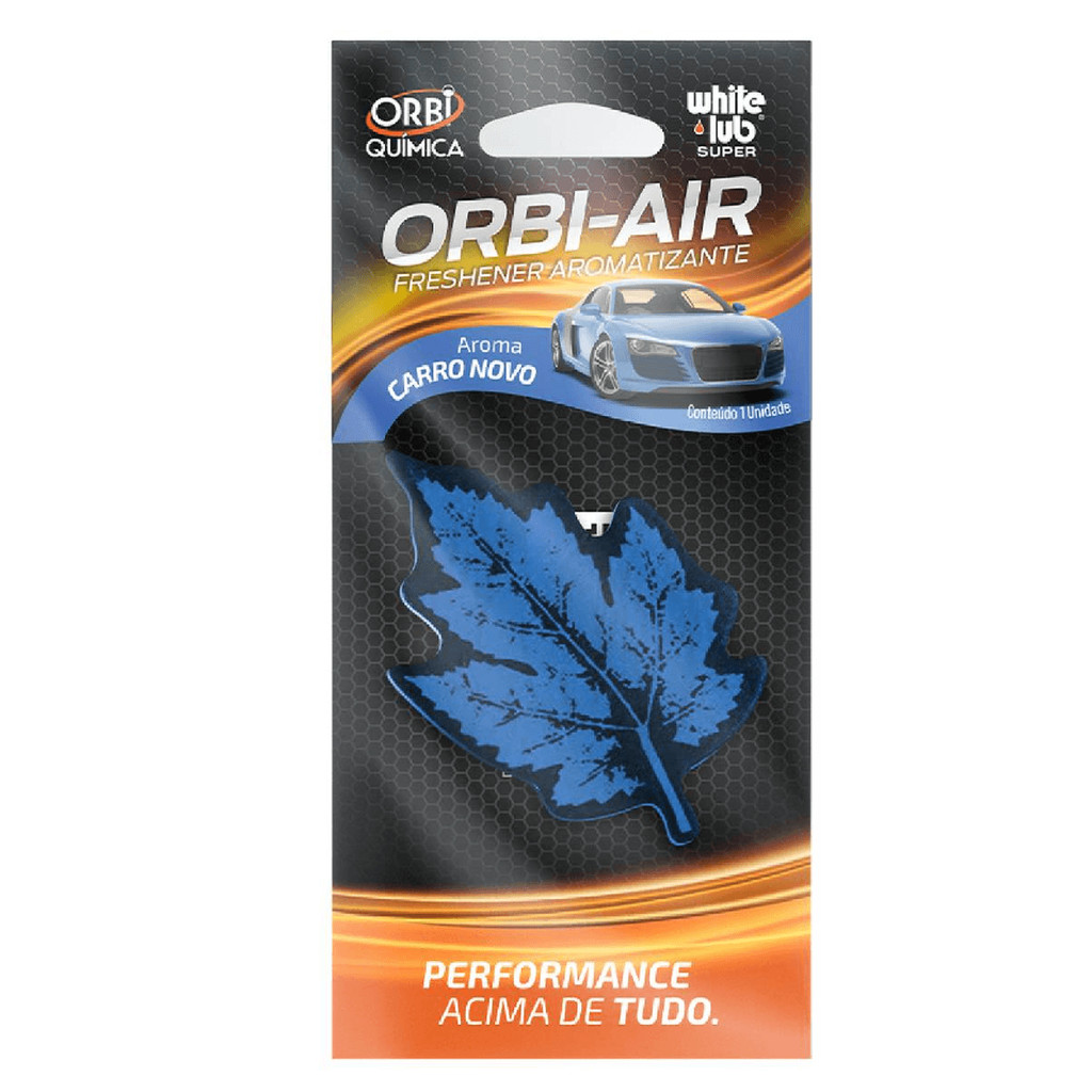 Folhinha Little Trees Aromatizante Azul Fragrancia Carro Novo Cheirinho Para Carro Orbi Air Freshener