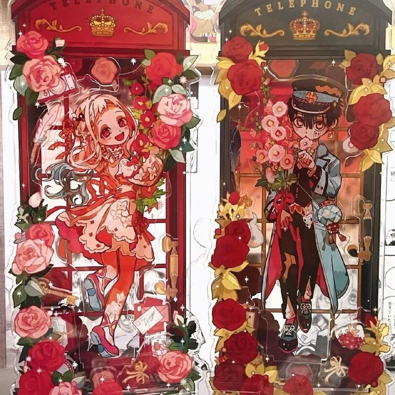 2 Pçs/Set 2026 Toalete Hanako-kun Acrílico Suporte Nene Yashiro Figura Exibição Anime Bens Coleção Mesa Ornamento Acessó