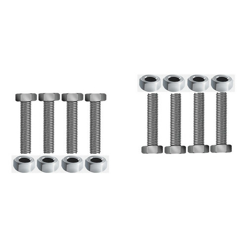 8 Parafusos De Fixação Para Eixo Tratorito Branco Bttg 6.5