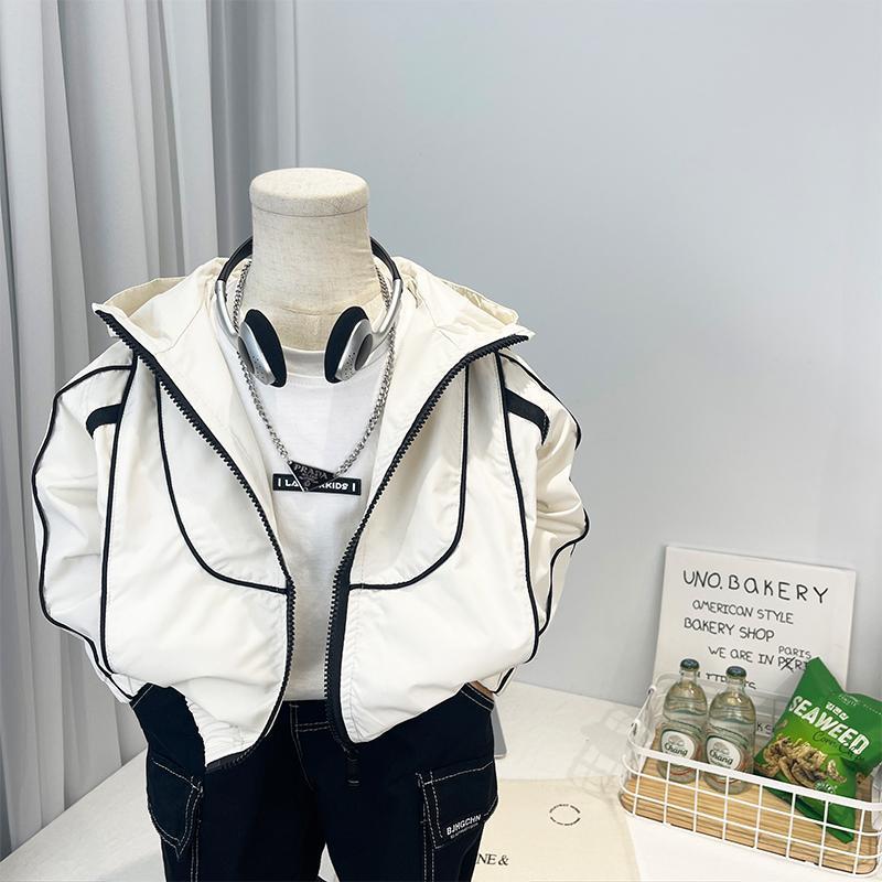 Meninos primavera jaqueta esportiva infantil moda All-Match blusão bebê Casual primavera jaqueta