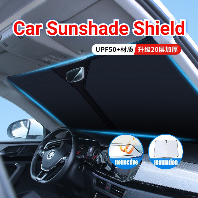 Proteção UV De Verão/Protetor Solar Frontal Para Carro Capas De Pára-Brisas/Acessórios Motores Universais/Pano De Prata 