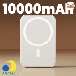 10000mAh/5000mAH/3000mAh Carregador portátil indução iPhone MagSafe bateria sem fio carregando