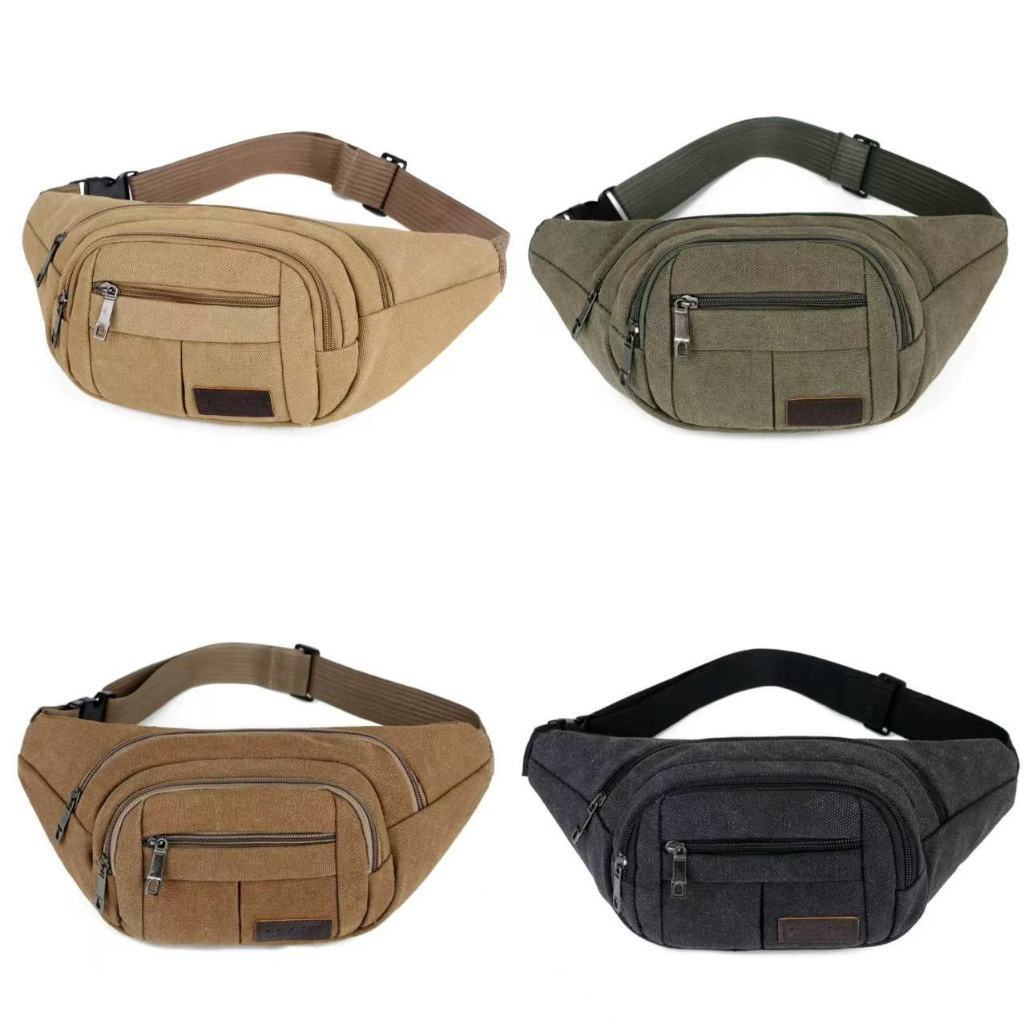 Pochete Masculina Grande De Lona Resistente Cintura Bolsa Organizadora Unissex codigo:8042