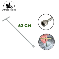 Chave T 10mm Longa 62cm para Maquina de Lavar Agitador Brastemp Electrolux