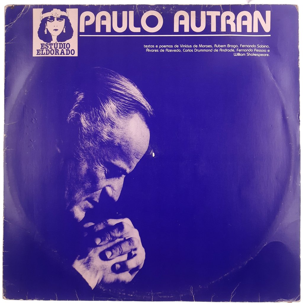 LP Poemas Vinicius de Morais - Paulo Autran 1982
