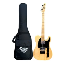 Guitarra Telecaster Seven Stc-307 HH-NT Natural - TRASTE INOX C/Bag