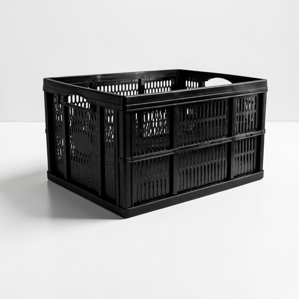 Caixa Organizadora Dobrável 32L Economiza Espaço Resistente Multiuso Empilhável Ideal Para Casa Porta Malas