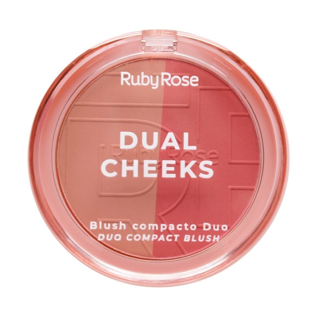 Dual Cheeks Blush Compacto - Hbm03 - Ruby Rose