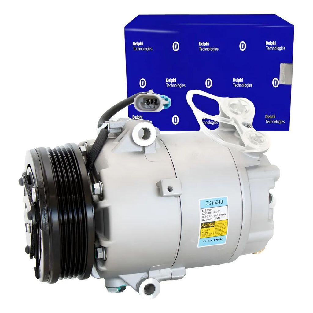 COMPRESSOR ORIGINAL DELPHI GM CORSA 1.0/1.4/1.8 / MERIVA/ MONTANA 1.4/ 1.8 FIAT DOBLO/ PALIO 1.8 5PK 12V