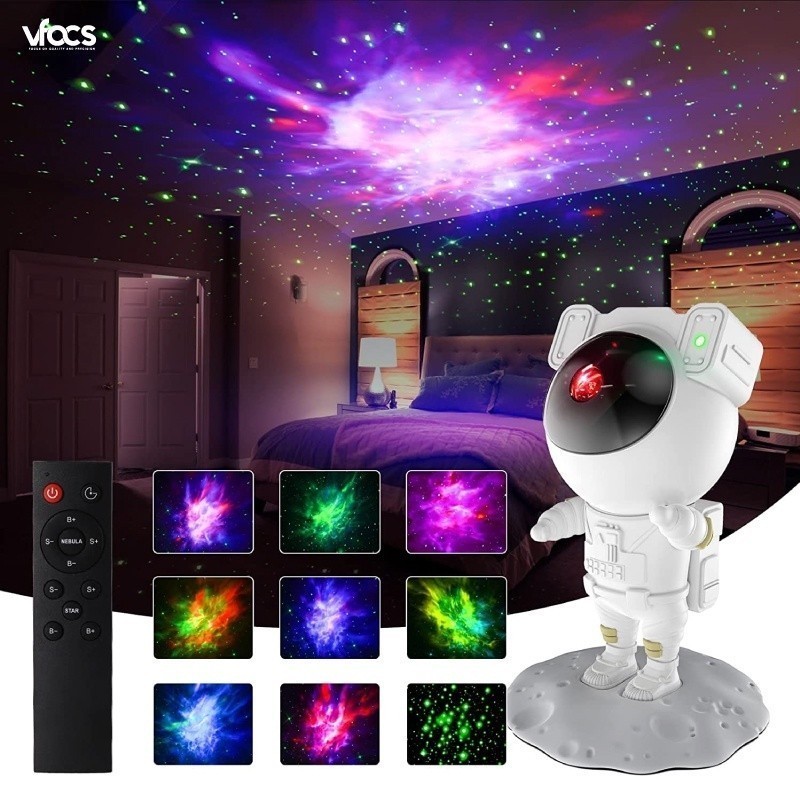 Projetor de Galáxia Nebulosa Estrela | Astronauta Decorativo Infantil