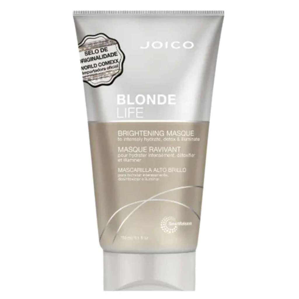 Mascara para hidratar joico blonde life brightening alto brilho 150ml Desintoxica, Hidratada, E Ilumina Cabelos Loiros