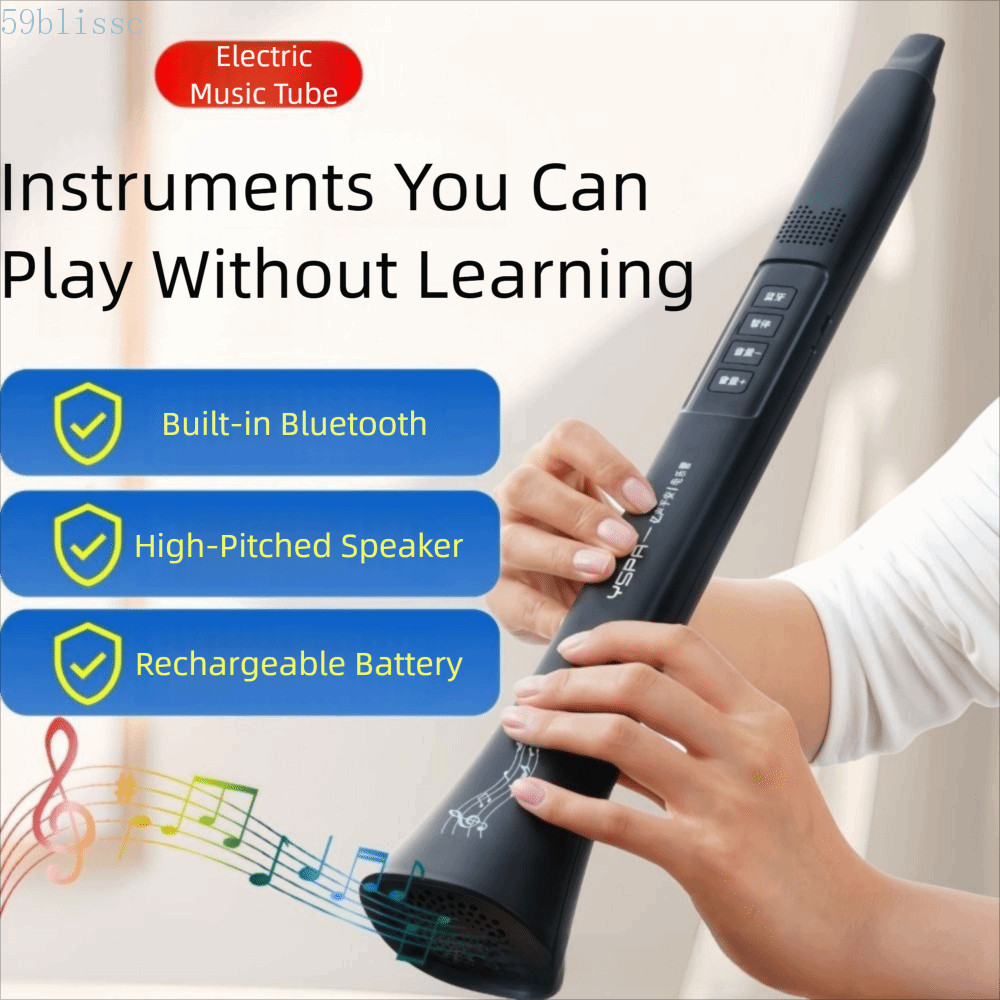 Instrumento De Sopro Eletrônico BLISSC , Tubo De Música Elétrica De Vários Tons De Conexão Bluetooth , Recarregável Por 