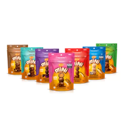Kit 7 Pacotes de Mini Bombons Sortidos Flormel Zero Açucar