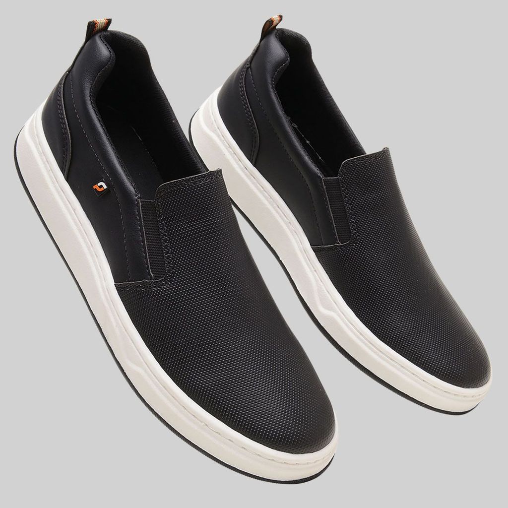 Sapatênis Masculino Sem Cadarço Calce Fácil Trabalho Confortável Sapato Social Casual Slip On Premium Masculino