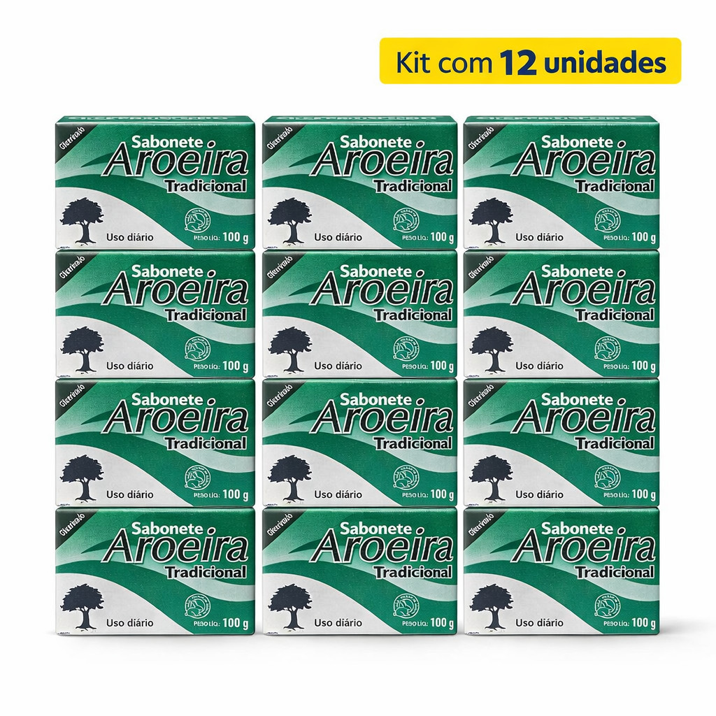 Kit 12 Sabonete de Aroeira em Barra Tropical-promoção-kit revenda