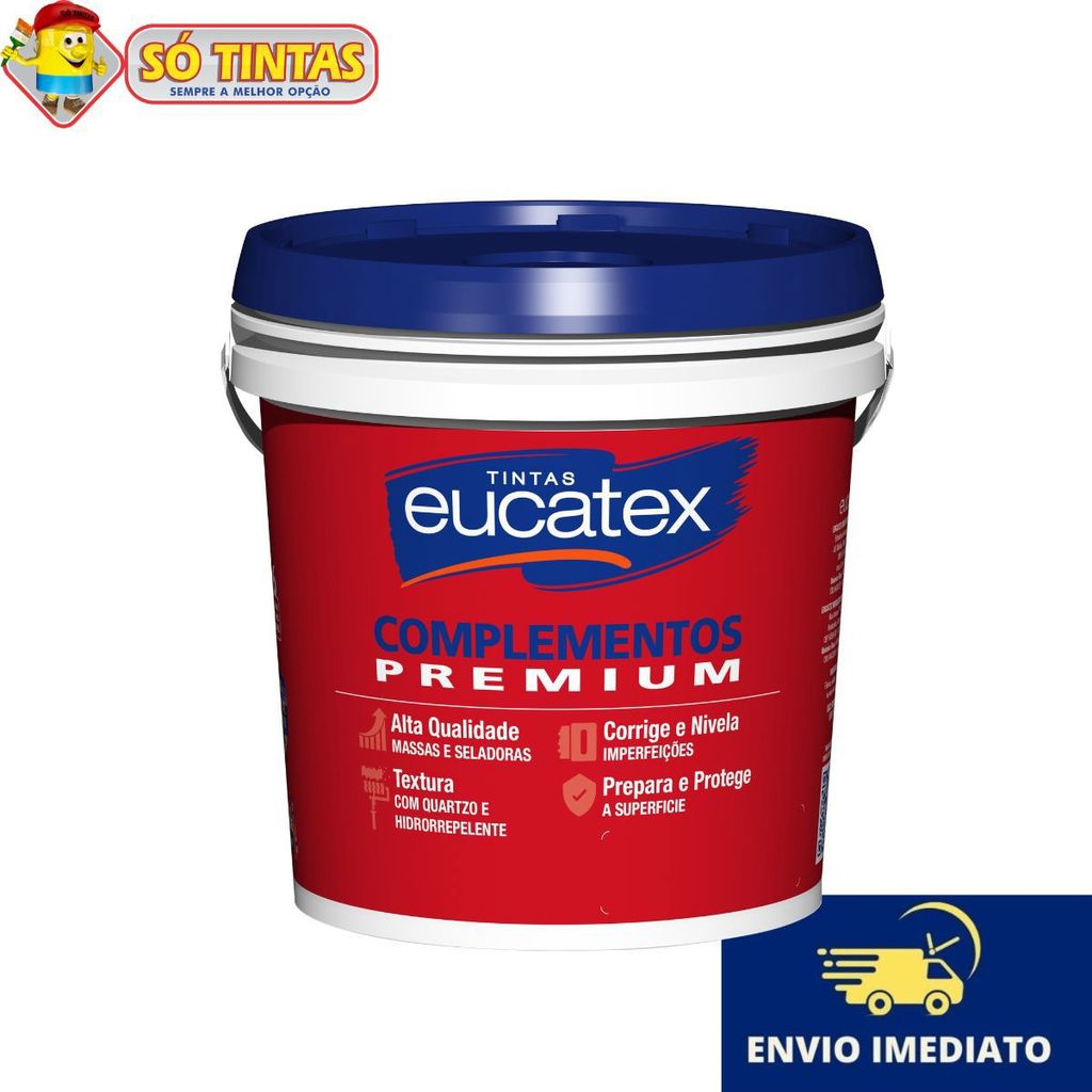Textura Lisa Acrílica Premium Eucatex 5,8kg Branca, Lavável, Resistência, Acabamento Profissional