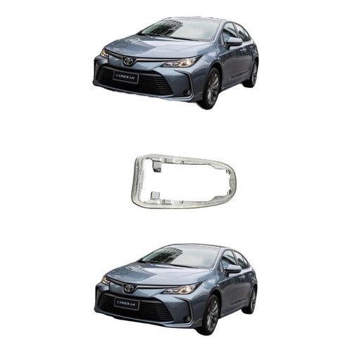 Acabamento Maçaneta Dianteira Esquerda Toyota Corolla Preto