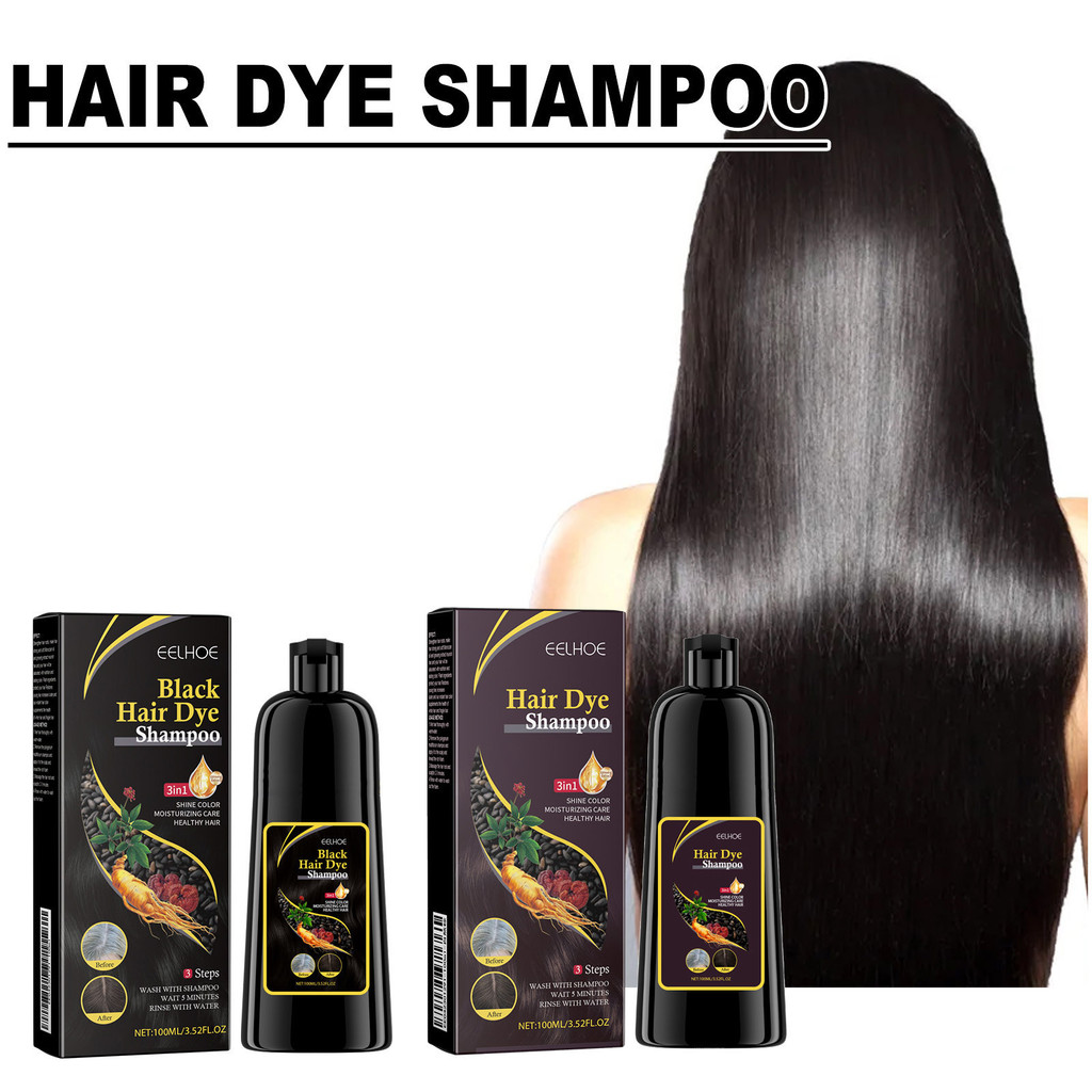 Shampoo de cabelo preto Polygonum Head Black Essence Preto Hidratante Limpeza de cabelo Manutenção Shampoo macio