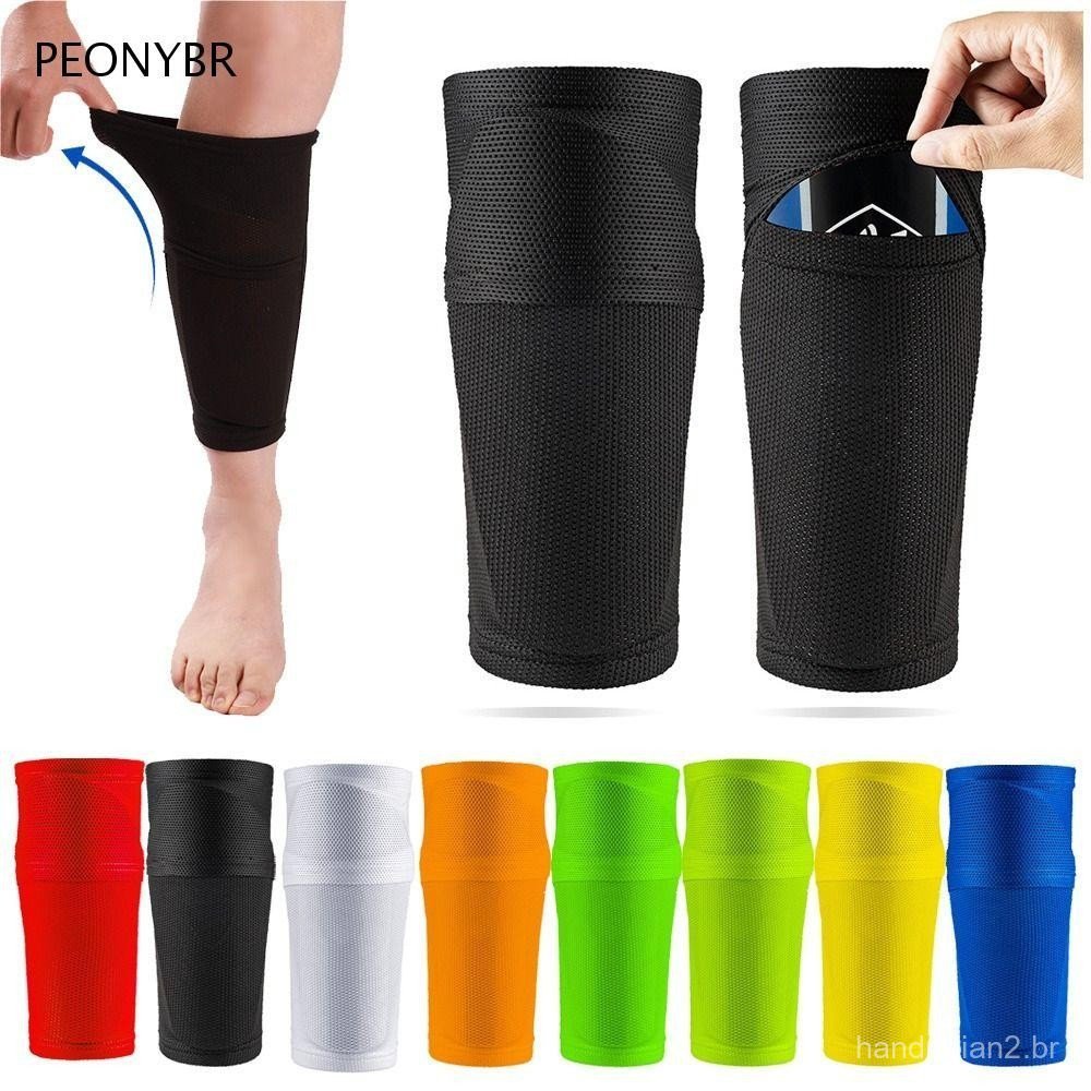 PEONYHOME Suporte Para Caneleiras De Futebol Respiráveis Meias Esportivas Do Peito Pé
