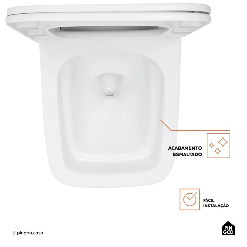 Vaso Sanitário Convencional Turmalina Pingoo - Branco — imagem 2 de 2
