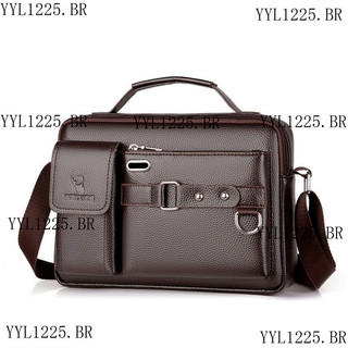 Bolsa De Ombro Social Para Homens/Mensageiros De Couro. Tote Casual Atualizado Tecido, Resistente Ao Desgaste E Scratch 