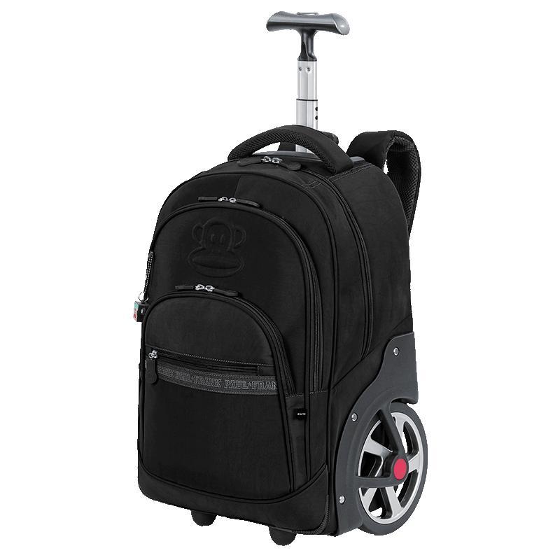 Detalhes do Mochila Carrinho Mega Rodas Paul Frank Classics - Preto