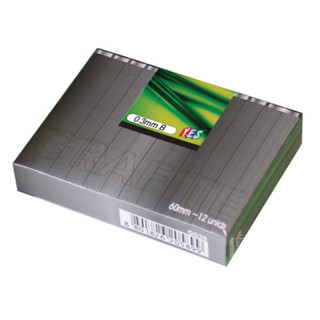 Grafite 0.3 mm - B  - Tubo com 12 minas em Oferta na Shopee
