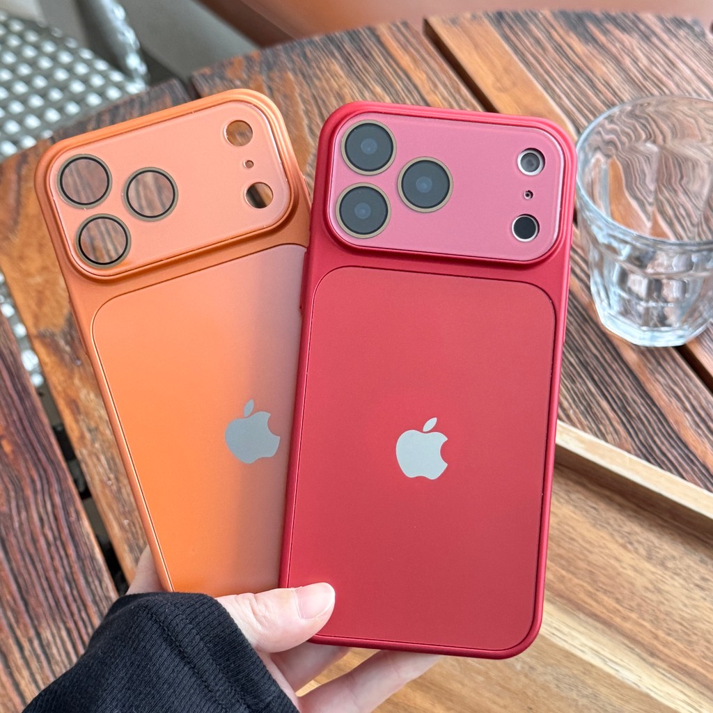Nova Capa Protetora Rígida Vermelha Com Janela De Visualização Grande , Compatível iPhone 17 Pro 14 15 16 Max E 13 14 13